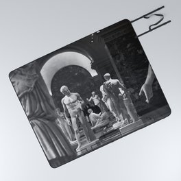 History of the World Through Renaissance Statues black and white photograph / black and white art photography Picnic Blanket