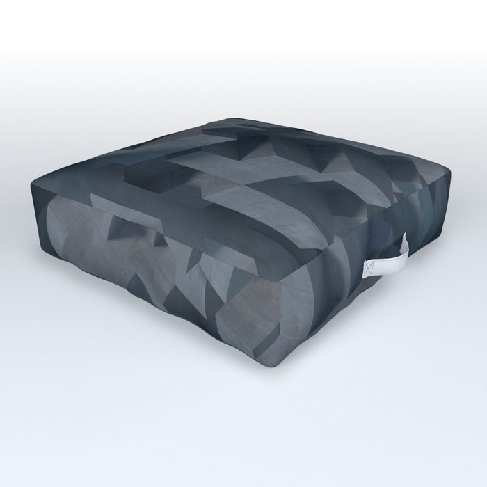 Concrete Abstract Outdoor Floor Cushion