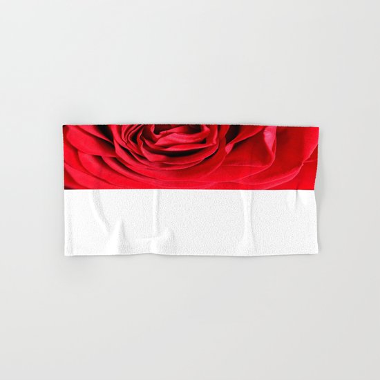 Red Rose Hand & Bath Towel