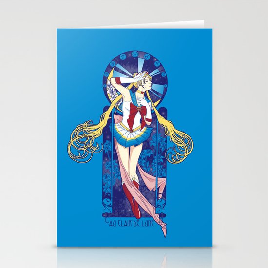 By Moonlight - Sailor Moon nouveau Stationery Cards