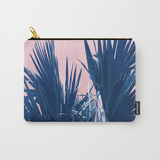 Pink Palm Twist Carry-All Pouch