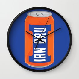 Irn Bru Wall Clock | Scotland, Blue, Iron, Brew, Sweet, Graphicdesign, Scottish, Soda, Irnbru, Edinbugh 