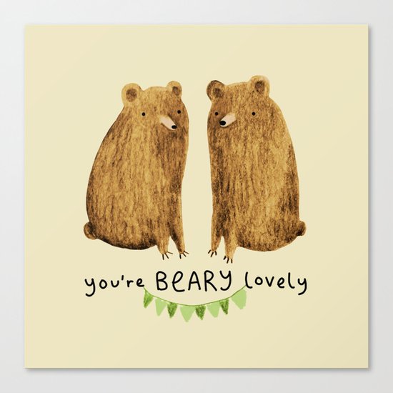 Beary Lovely Canvas Print