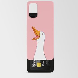 Happy White Duck Android Card Case
