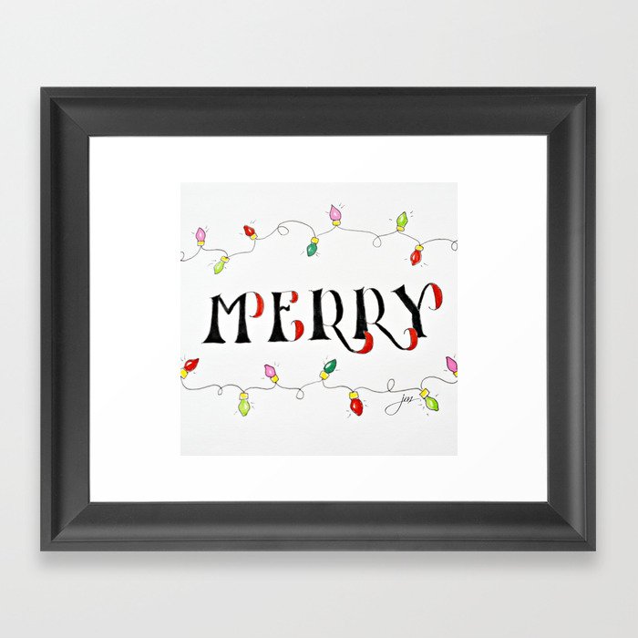Merry Merry Framed Art Print