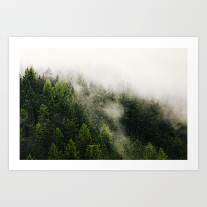 Val Gardena - The Fog Art Print