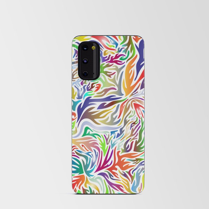 Abstract multi colour flames. Android Card Case