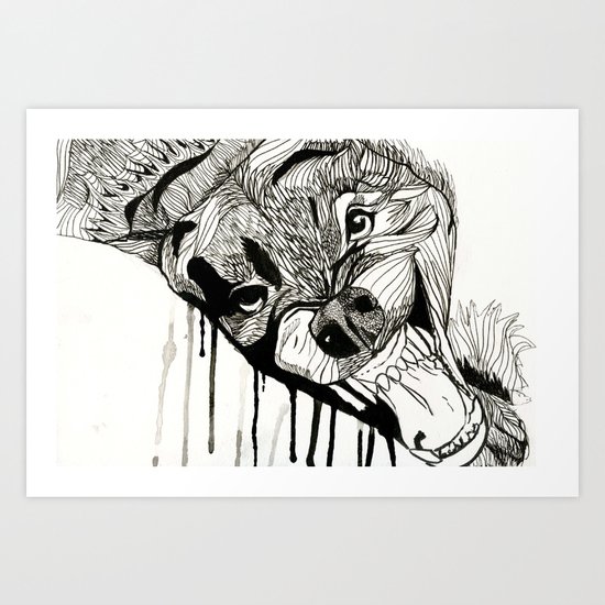 Fight! Art Print