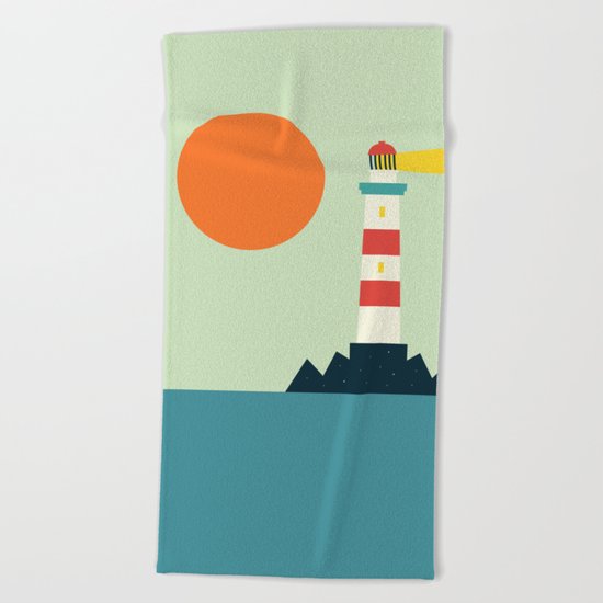Lighthouse Beach Towel