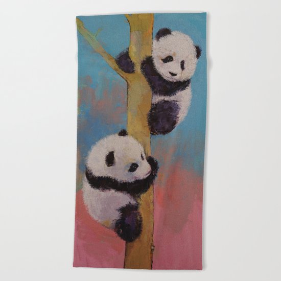 Panda Fun Beach Towel