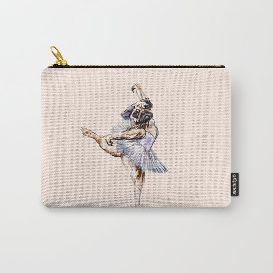 Pug Ballerina in Dog Ballet | Swan Lake Carry-All Pouch