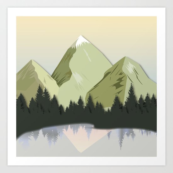 Night Mountains No. 20 Art Print
