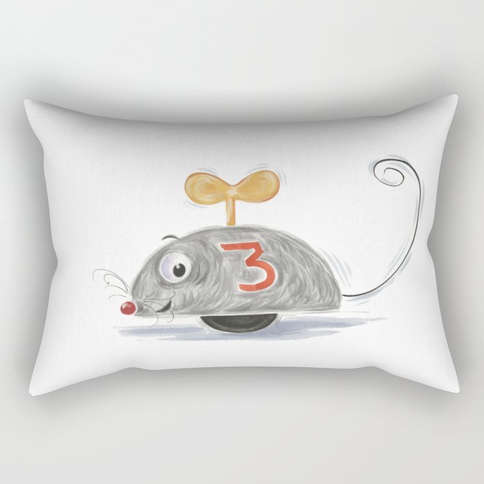 Wheel Mouse Rectangular Pillow