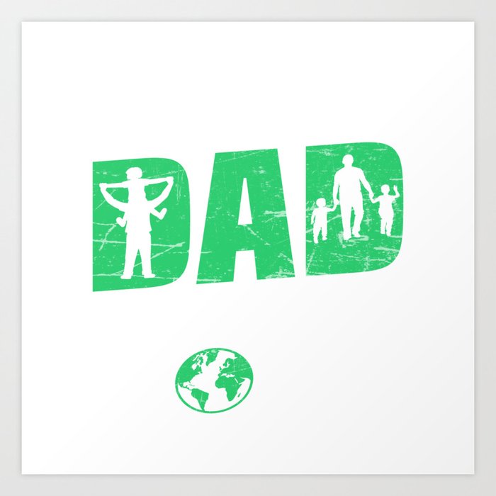 Number 1 Dad In The World Art Print