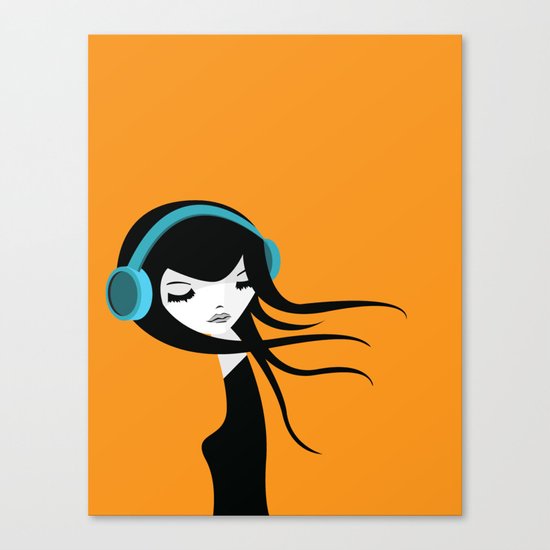 Flow In The Music Canvas Print