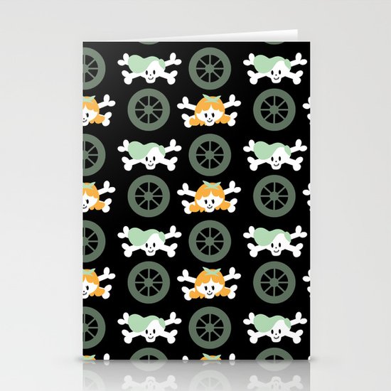 Teen skulls Stationery Cards