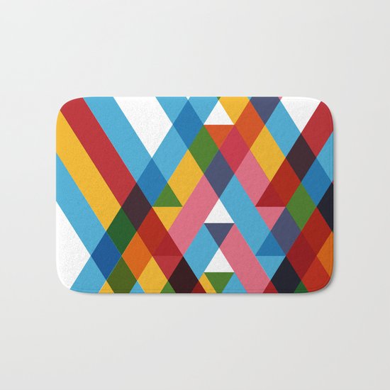 Ribbons Overlay ///www.pencilmeinstationery.com Bath Mat