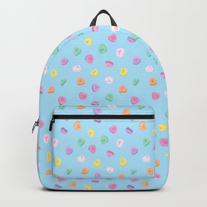 Valentines Day Conversation Heart Candies Pattern Backpack