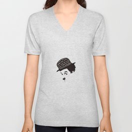 Charlie Chaplin V Neck T Shirt