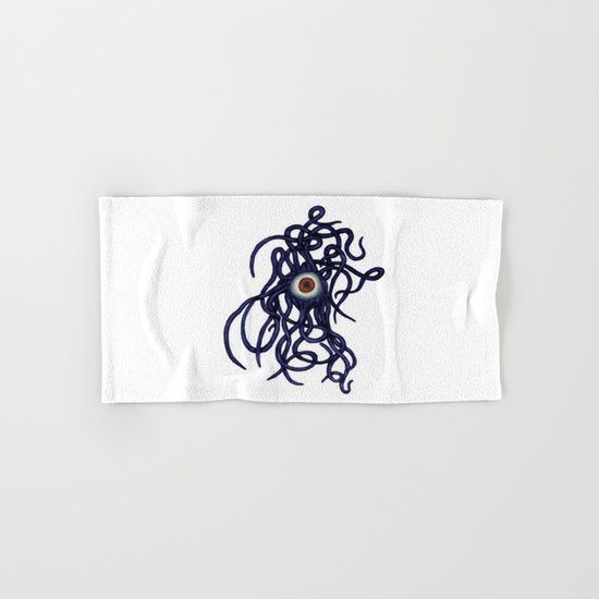 Evil Eye Halloween Creature Vector Hand Bath Towel By Taiche Society6