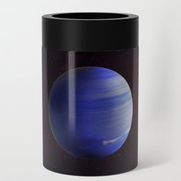 Neptune planet. Poster background illustration. Can Cooler