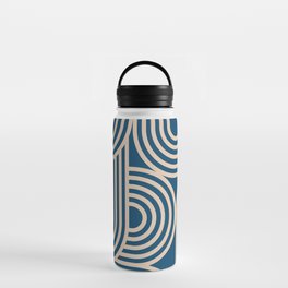 Abstraction_WAVE_GRAPHIC_VISUAL_ART_Minimalism_001 Water Bottle