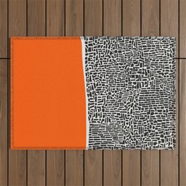City Sunset Abstract Outdoor Rug