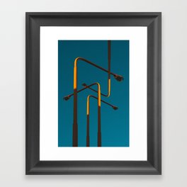 of light poles I Framed Art Print