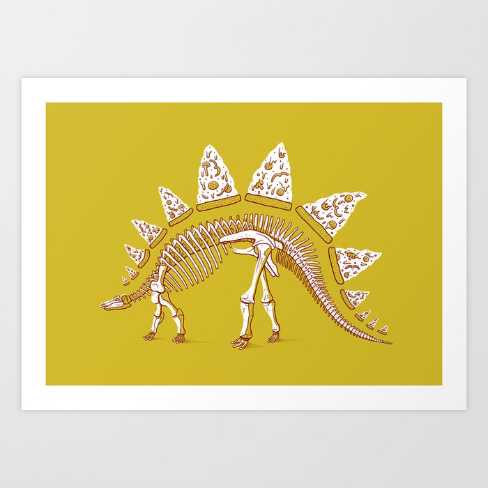 Pizzasaurus Awesome! Art Print