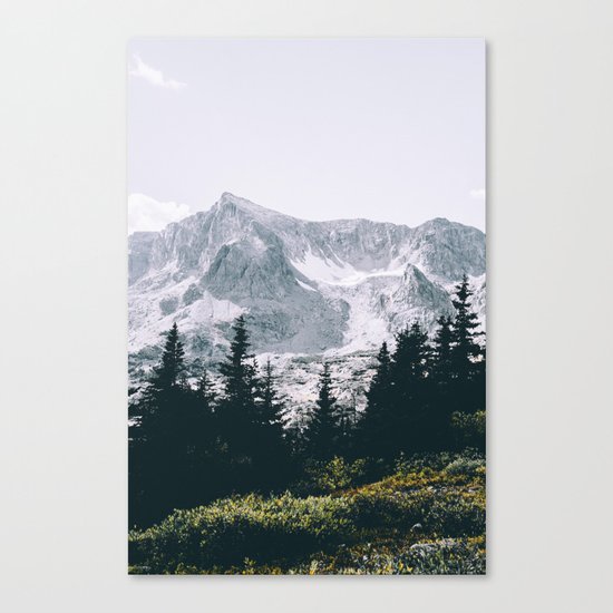Mountains #faded Canvas Print