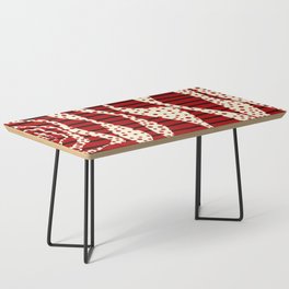 Spots and Stripes 2 - Red & Cream Coffee Table