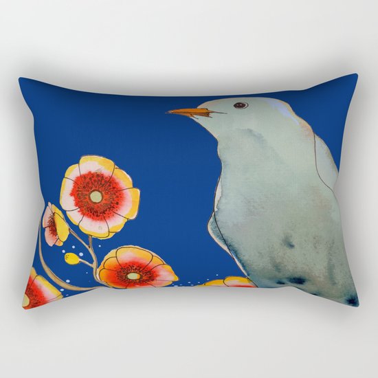 la brise (navy) Rectangular Pillow