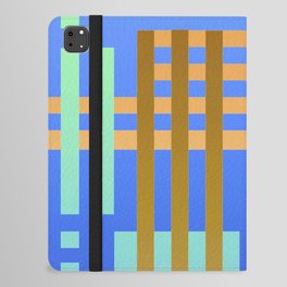 Modern Moroccan Tribal Blue iPad Folio Case