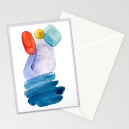 Watercolor nordic abstract Stationery Card