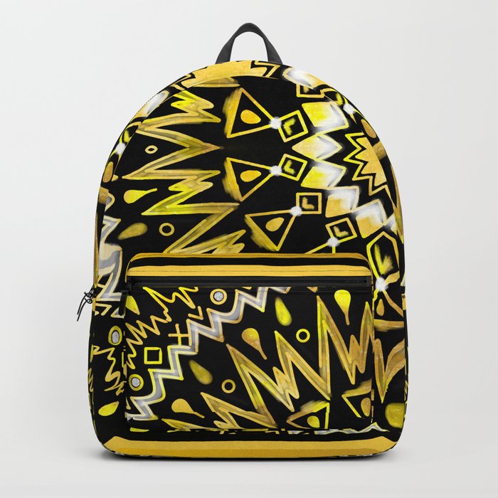 Golden Star Mandala Backpack