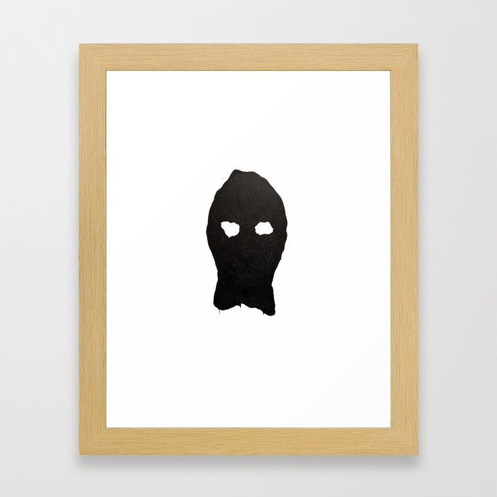 Mask Framed Art Print