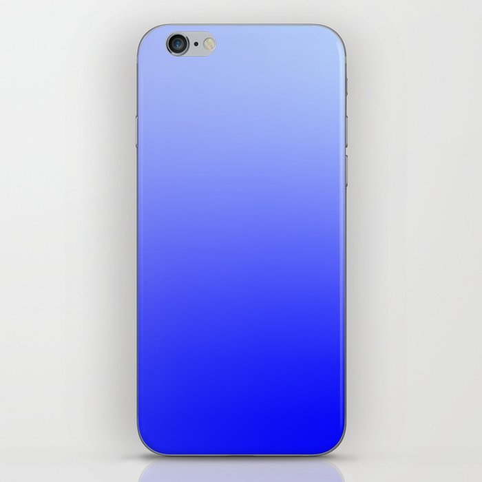 51 Blue Gradient 220506 Aura Ombre Valourine Digital Minimalist Art iPhone Skin