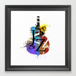 Jazz Guitar Framed Art Print