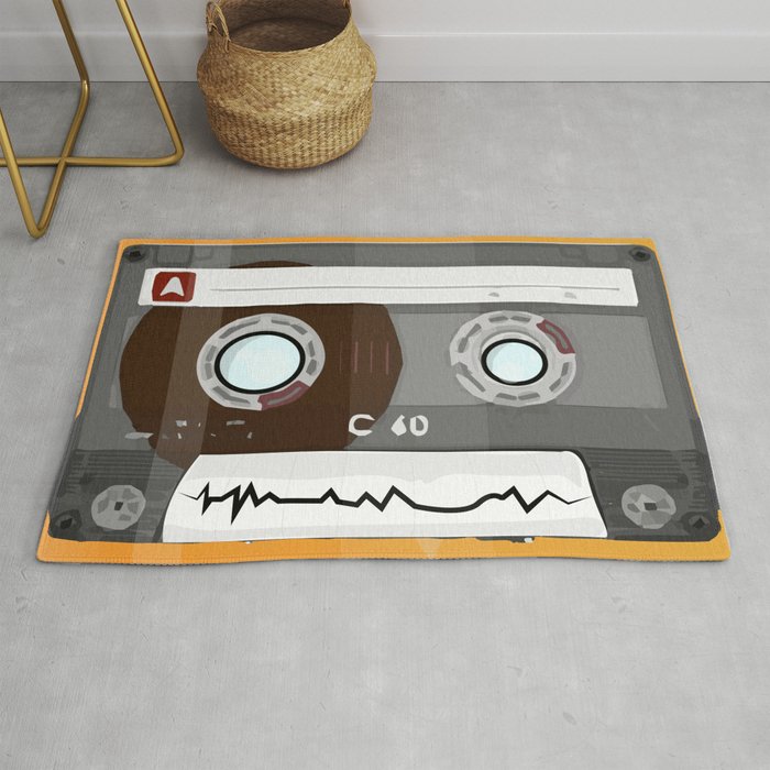 The Cassette Tape Robot Rug By Angelo, Tape For Rugs