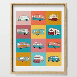 Colourful camper Serving Tray