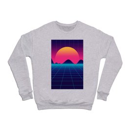 Throwback Sunset Synthwave Crewneck Sweatshirt