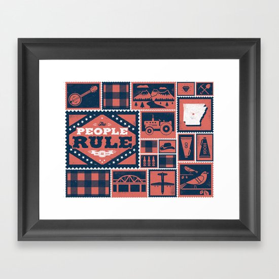 Arkansas Framed Art Print