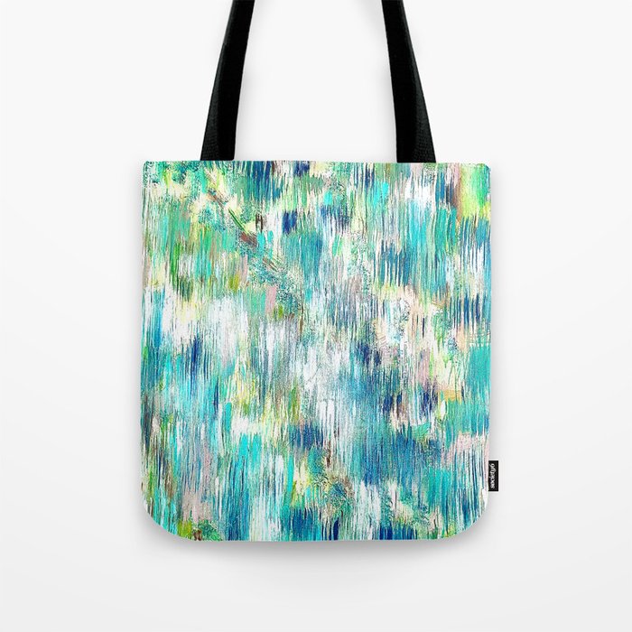 Green Abstract Painting. Beautiful Greens and Blues. Intriguing and Unique. Tote Bag