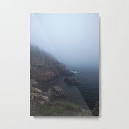Foggy Day in Acadia, Maine Metal Print