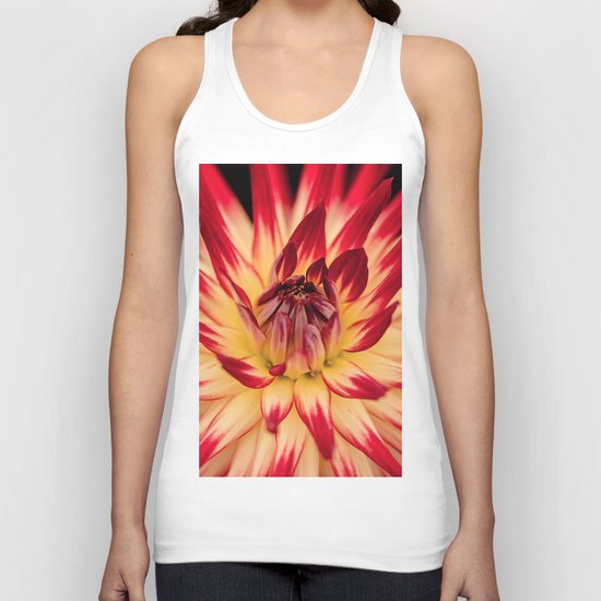 Flower red Unisex Tank Top