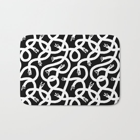Hands Hands Hands Bath Mat