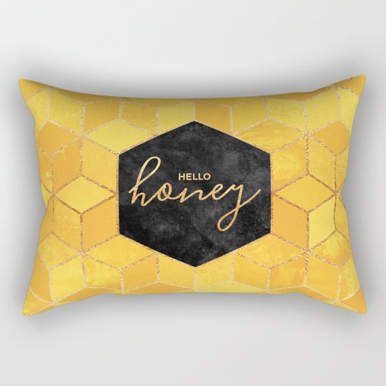 Hello Honey Rectangular Pillow