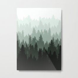 Green Forest Metal Print
