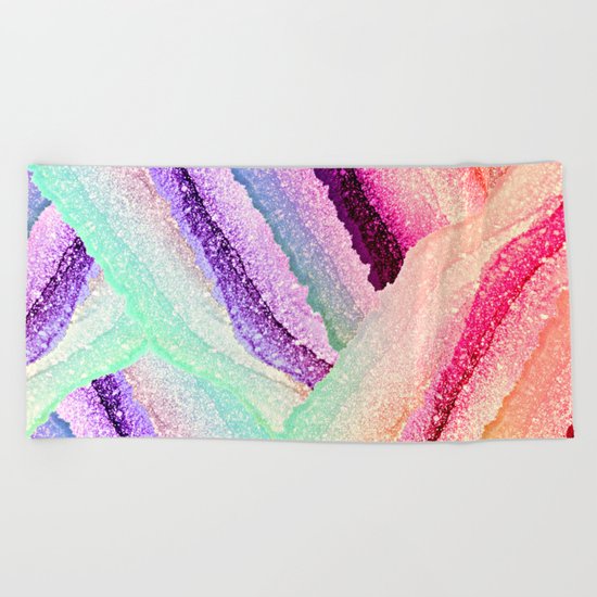 FLAWLESS UNICORN RAINBOW Beach Towel