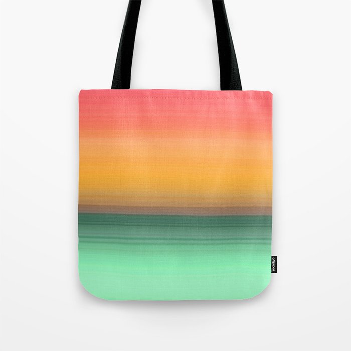 Vibrant Sunset Seascape Abstract #4 Tote Bag by Jennifer Warmuth Art ...